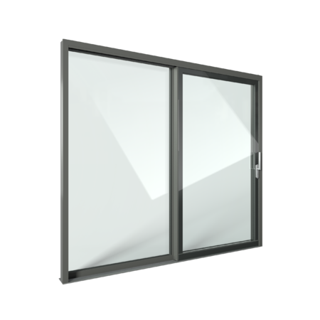 FIN-Slide Slim-line Cristal 170 Aluminium-Aluminium