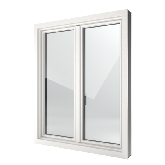 FIN-Window Slim-line 124 PVC-PVC