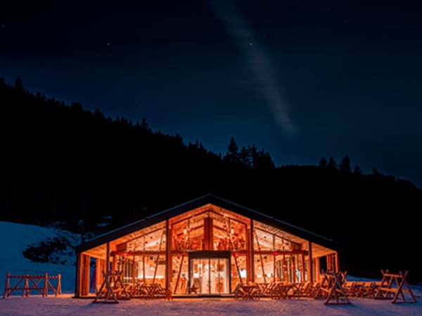 Refuge “Zin-Fux” sur les pistes de Sexten