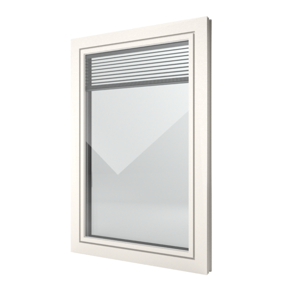 FIN-Window Slim-line Twin 77 Kunststof-Kunststof