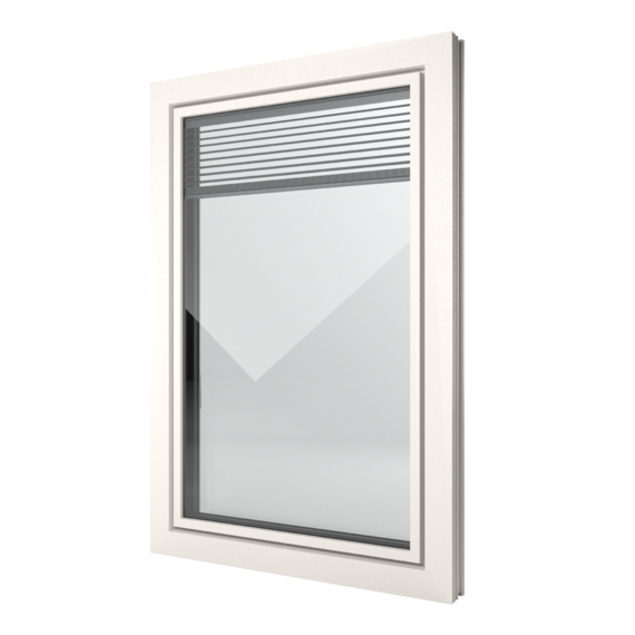 FIN-Window Slim-line Twin 90 PVC-PVC