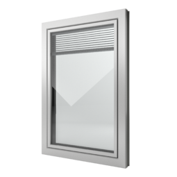 FIN-Window Slim-line Twin C 90+8 Aluminium-Kunststoff