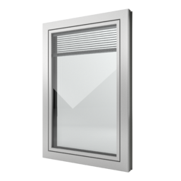 FIN-Window Slim-line Twin N 90+8 Aluminium-Kunststoff
