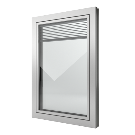 FIN-Window Slim-line Twin N 90+8 Aluminium-Kunststoff