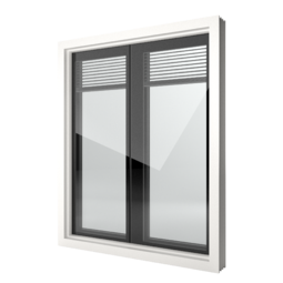 FIN-Window Nova-line Twin 124 Kunststoff-Kunststoff