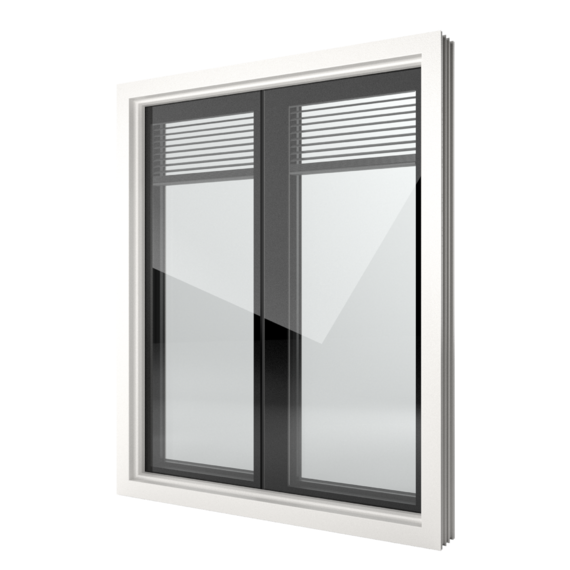 FIN-Window Nova-line Twin 124 Kunststof-Kunststof