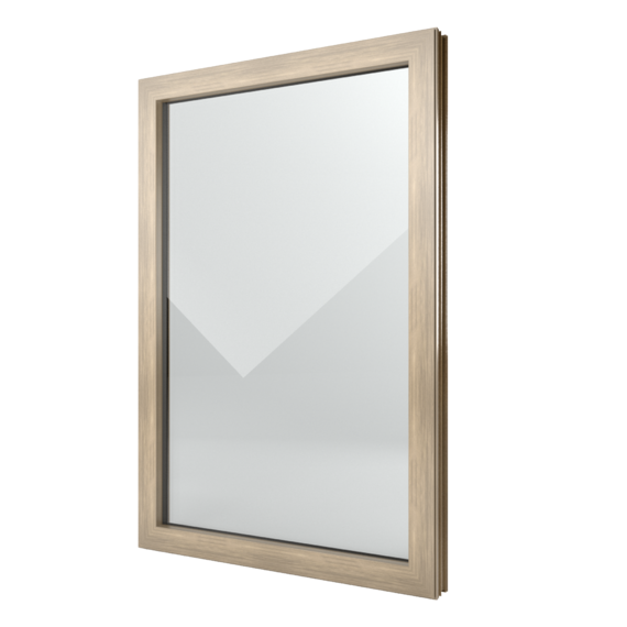 FIN-Window Festverglasung 77+8 Aluminium-Kunststoff