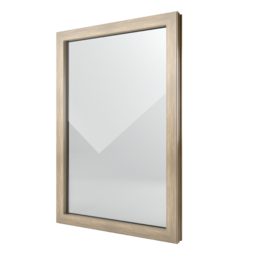 FIN-Window fixed light 77+8 aluminium-PVC